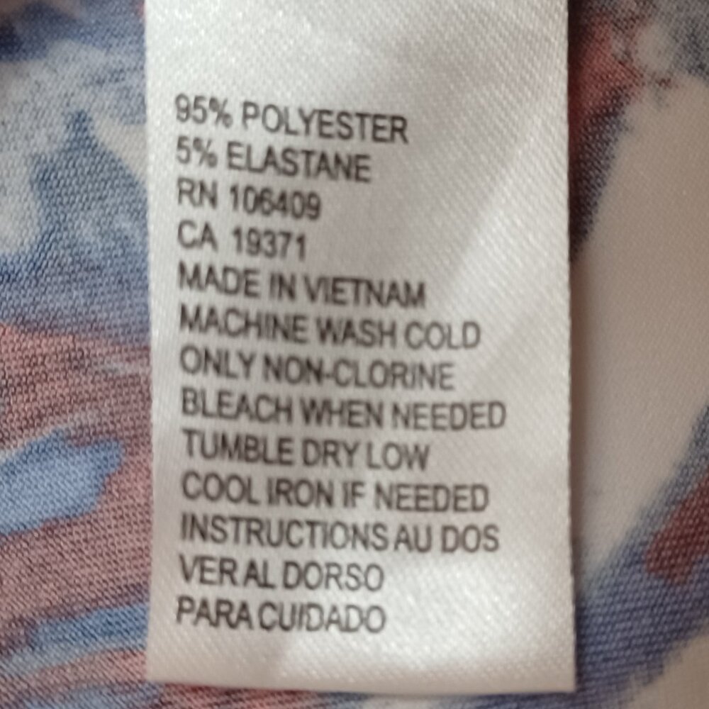 Women's Tahari All American 4th of July Red/White/Blue Sleeveless Blouse Size XS - Picture 8 of 8
